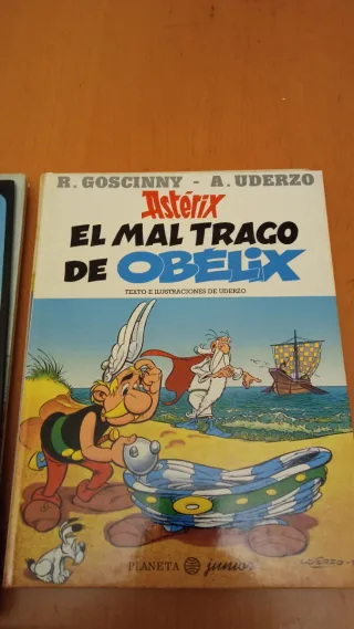Lote cómic Tintin y Astérix.
