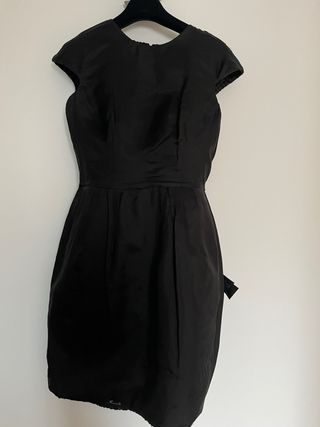 Vestido Purificación García Negro Verde Oliva