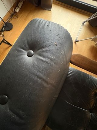 Butacas Mid Century Piel y Madera