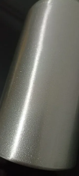 Borraccia Glitter Argento con Moschettone