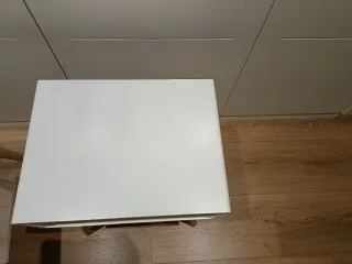 2 Mesitas Noche Modernas Blanca y Madera