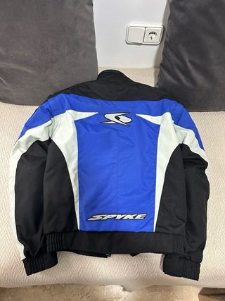 Chaqueta Moto Spyke Negra y Azul