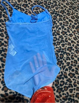 Body morado con fruncido