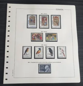 Año 1985 sellos ESPAÑA completo + 5 hojas