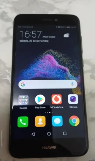 2 móviles Huawei y realme