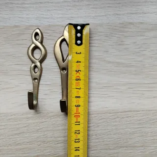 Appendiabiti decorativi in metallo dorato