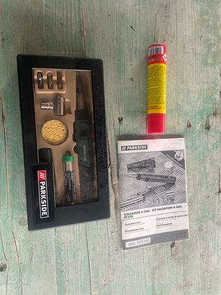 Soldador Gas Parkside 3 en 1 Accesorios