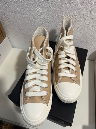 Converse Beige Talla 40 Nuevas Caja Original