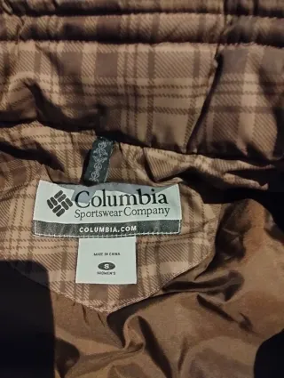 Abrigo Columbia Cuadros Talla S