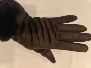 Guantes invierno mujer pelo sintético elegantes