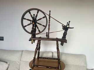 Rueca antigua de madera