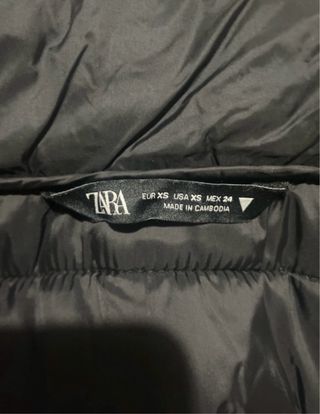 Chaleco acolchado Zara negro