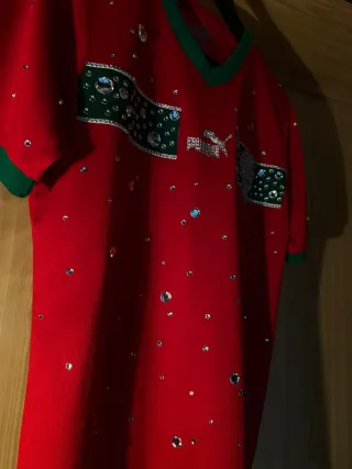 Camiseta Marruecos Puma Roja con Brillantes