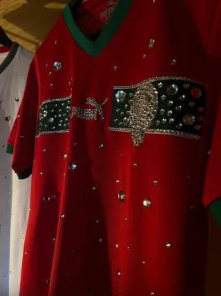 Camiseta Marruecos Puma Roja con Brillantes