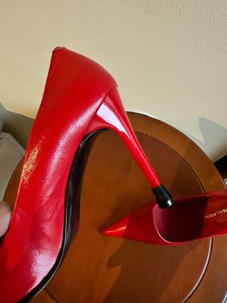 Tacones PACO NAVARRO Piel Rojos Talla 37