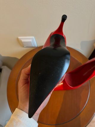 Tacones PACO NAVARRO Piel Rojos Talla 37