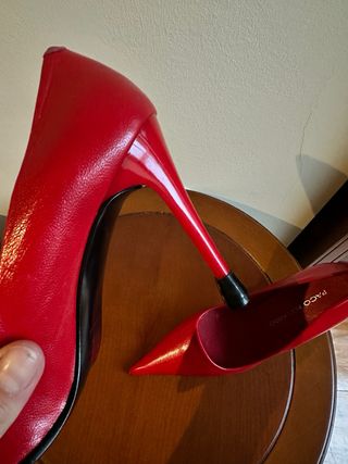 Tacones PACO NAVARRO Piel Rojos Talla 37