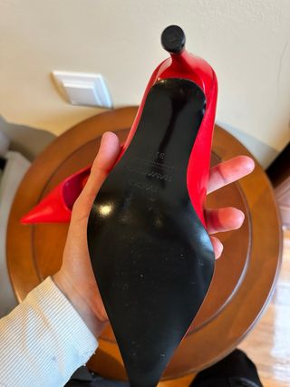 Tacones PACO NAVARRO Piel Rojos Talla 37