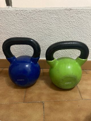 Mancuernas Kettlebell (Azul y Verde)