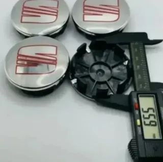 4 TAPAS BUJE RUEDA SEAT LEÓN IBIZA EXEO ALTEA 63MM