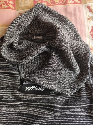 Jersey hombre Desigual gris y blanco