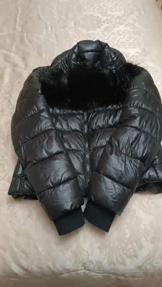 Piumino Zara nero donna taglia XS