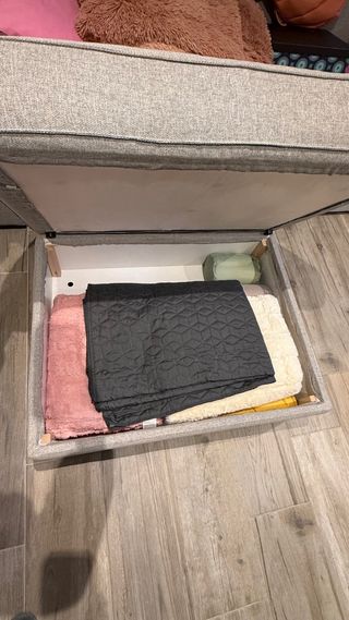 KIVIK Reposapiés Almacenaje IKEA Gris