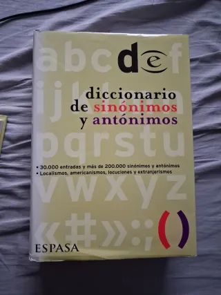 Dicc. Espasa De Sinonimos Y Antonimos