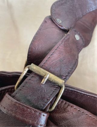 Bolso vintage piel marrón