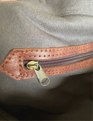 Bolso vintage piel marrón