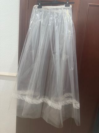 Falda Fallera Protectora Chubasquero Puntilla