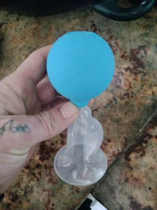 Sacaleches manual azul