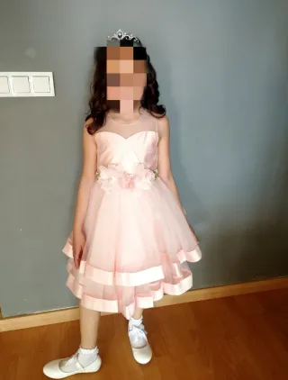 Vestido de fiesta para niña rosa