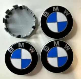 4 TAPABUJES CENTRO RUEDA LLANTA UNIVERSAL BMW 68MM