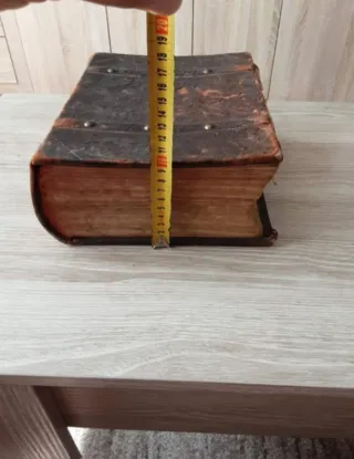 ANTIGUA BIBLIA ALEMANA XIX SIGLO 1870 AÑO.