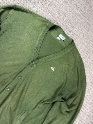 ¡¡OFERTA!! Talla XL Cardigan Lacoste Verde Oliva