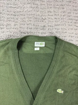 ¡¡OFERTA!! Talla XL Cardigan Lacoste Verde Oliva