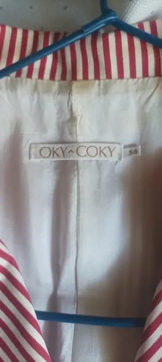 Blazer rayas OKY-COKY rojo