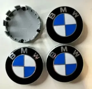 4 TAPABUJES CENTRO RUEDA LLANTA UNIVERSAL BMW 68MM