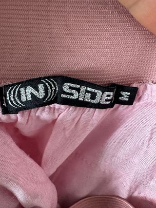 Mini falda con volantes y flores rosa Inside