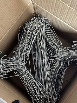 500 Grucce Appendiabiti in Metallo Argento