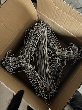 500 Grucce Appendiabiti in Metallo Argento