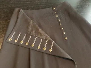 Falda Caroll Negra Talla 38