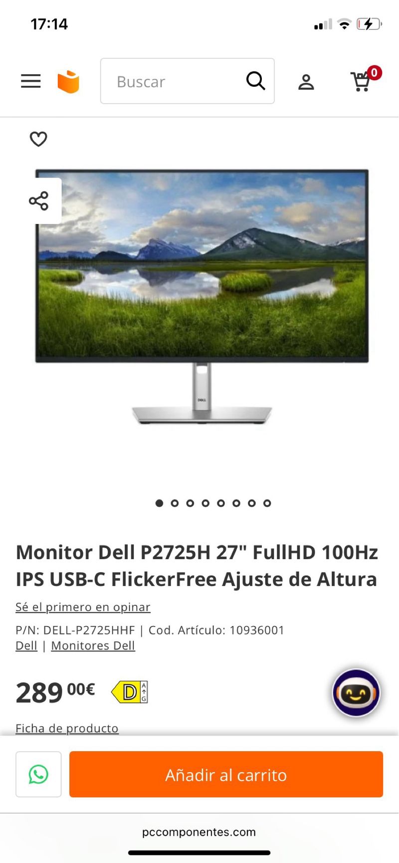 Monitor Dell P2725H 27 FullHD 100Hz afbeelding 4