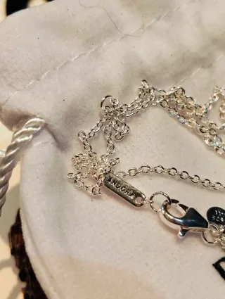 Gargantilla Pandora Corazón Rojo Plata