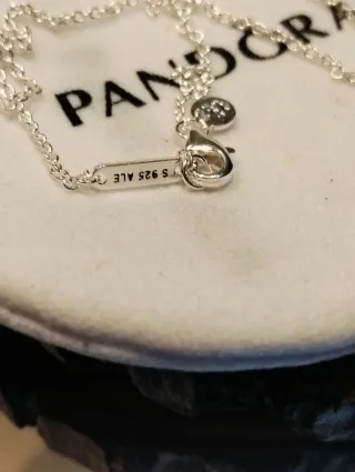 Gargantilla Pandora Corazón Rojo Plata