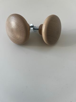 Tiradores de madera para armario (2 unidades)