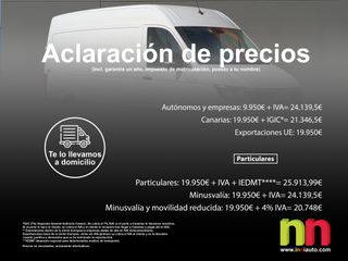 MAN TGE L3H2 Fg35 2.0 BiTurbo 177cv +NAVI + Tracción trasera 2.0 BiTurbo 177cv