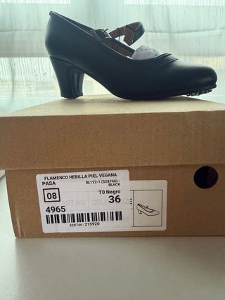 Zapatos Flamenco Pasarela Negros Talla 36