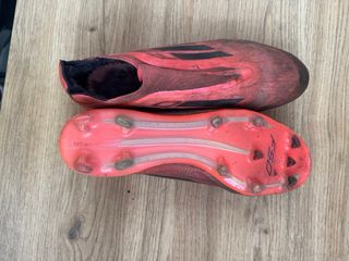 Adidas F50 Botas de Fútbol Rojas y Negras